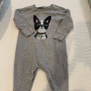 Gucci dog 6-9 months footed outfit